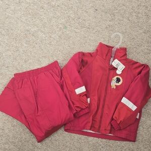 Vintage Washington Redskins Youth Nylon Jacket and Pants Set, Size 5